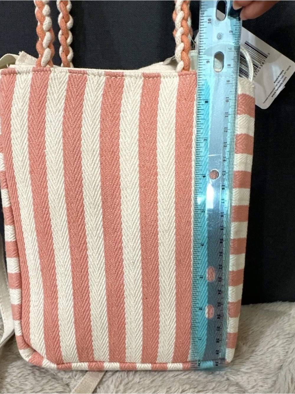 Beaded Palm Tree Crossbody Bag - Pink - Picture 7 of 8